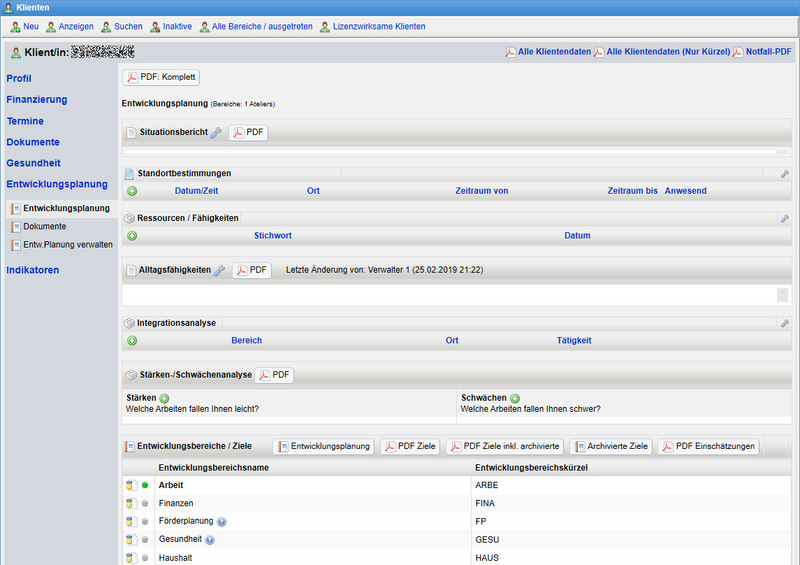 Funktionalität - Redline Software