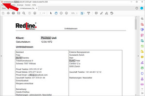 PDF-Dokument mit allen Adressen